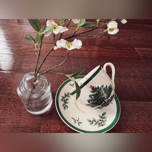 Vintage Spode CHRISTMAS TREE Tea ☕️ Cup & Saucer - Made in England, Perfect